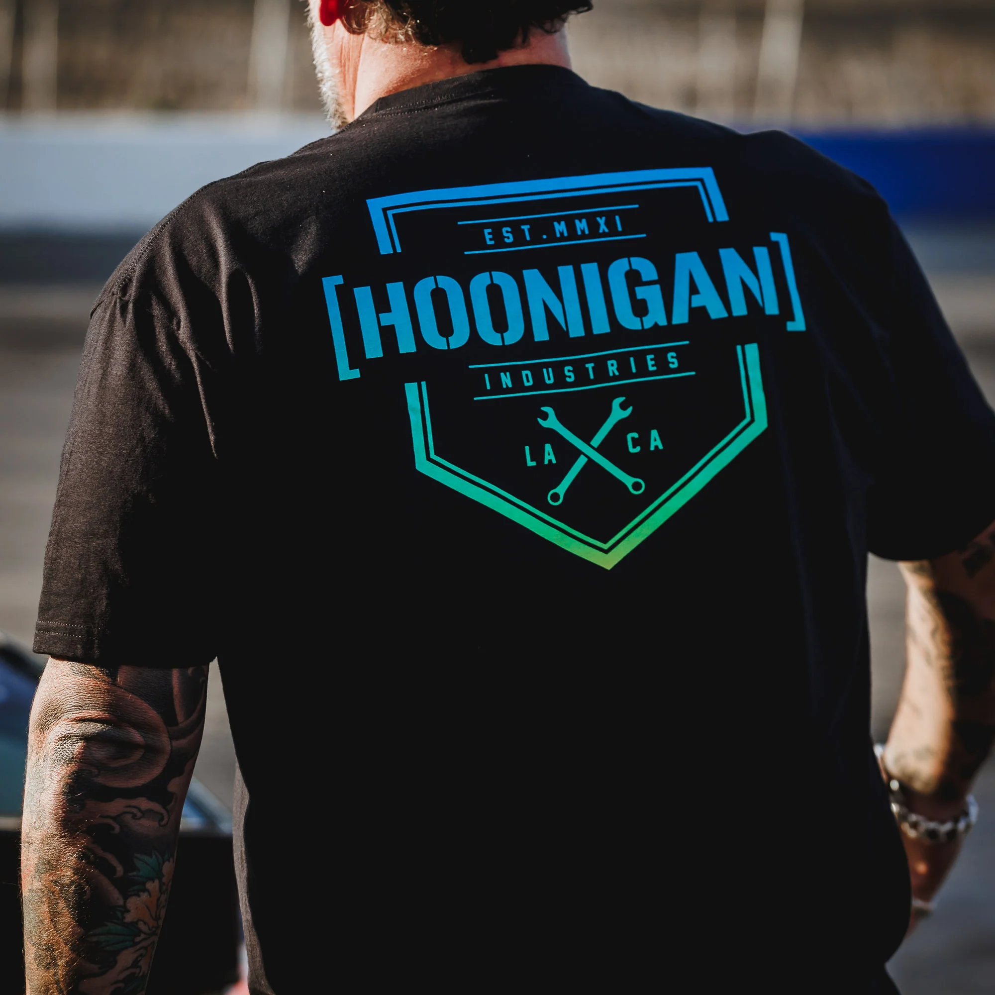 Hoonigan BRACKET X LOGO Short Sleeve T-Shirt - Image 5