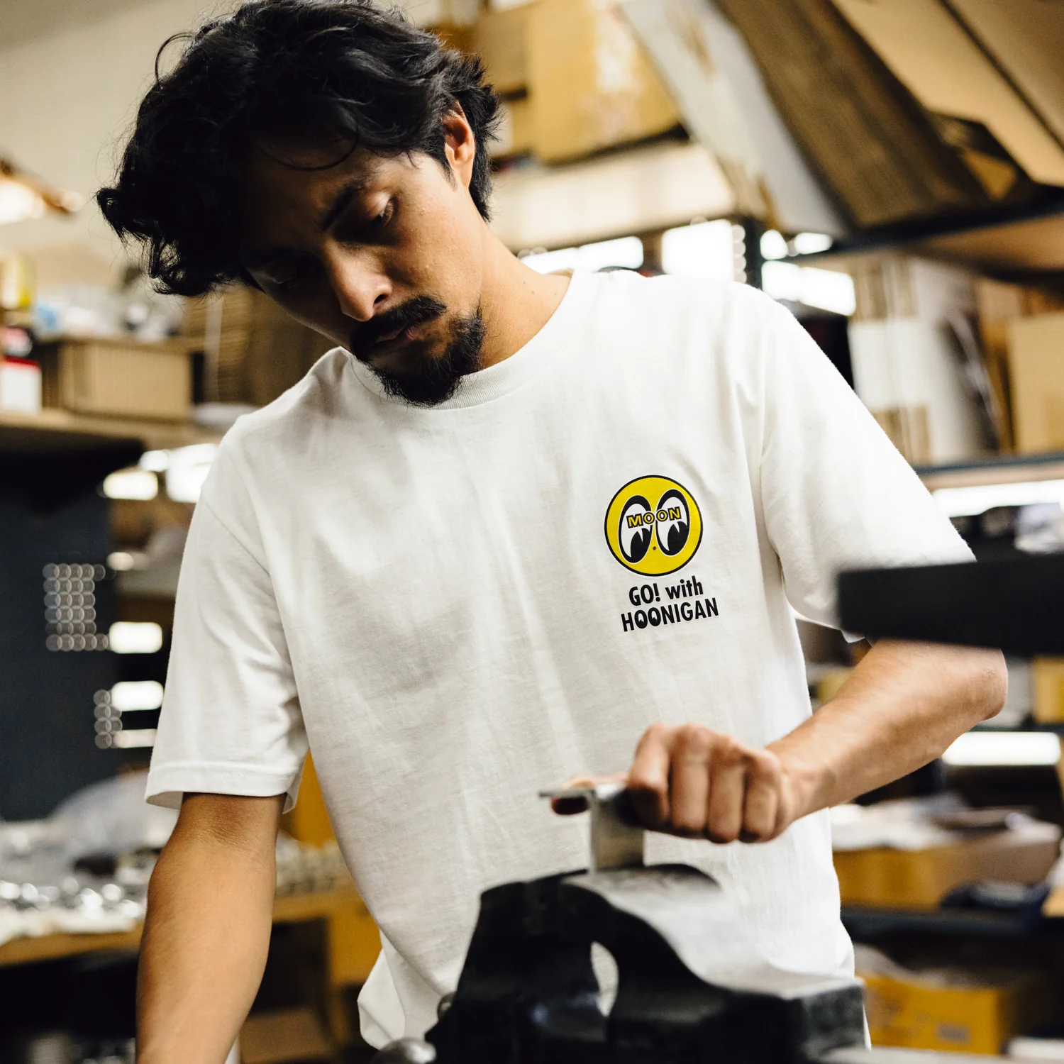 Hoonigan x Mooneyes GO WITH HOON Short Sleeve T-Shirt - Image 6