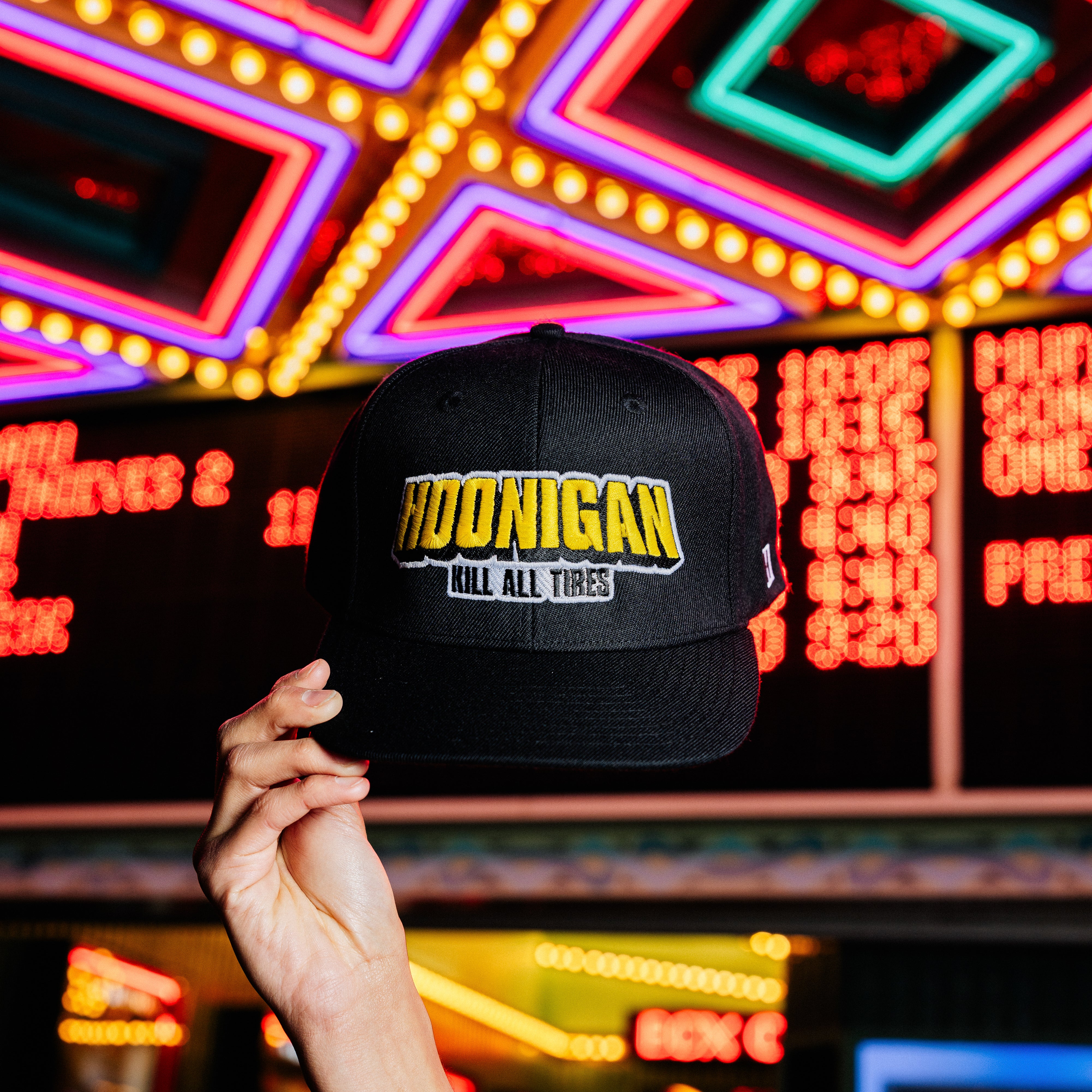 Hoonigan KING OF MONSTERS 6 Panel Snapback Hat - Image 4