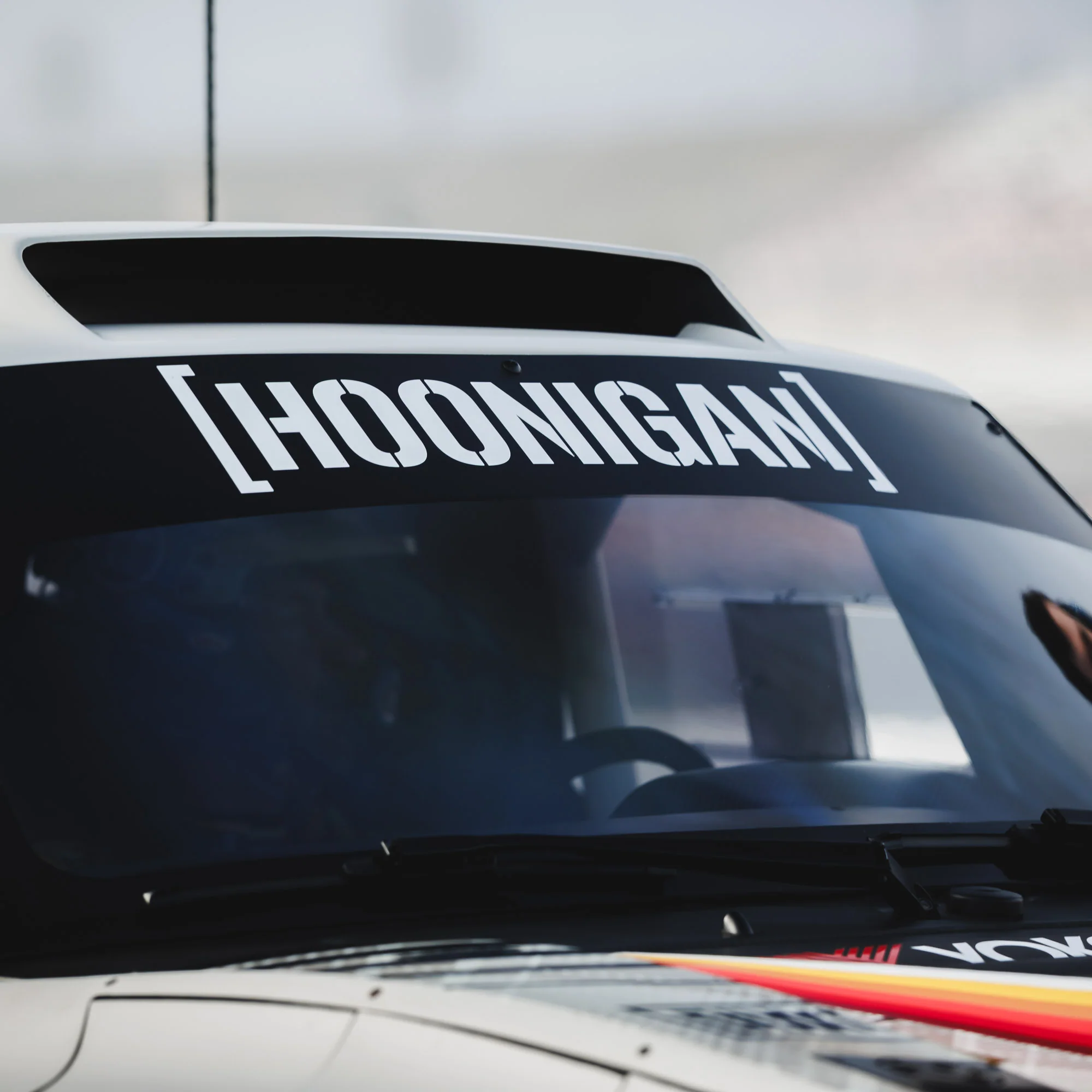 Hoonigan LARGE DIE CUT CENSOR BAR BRACKET LOGO Sticker (28") - Image 4