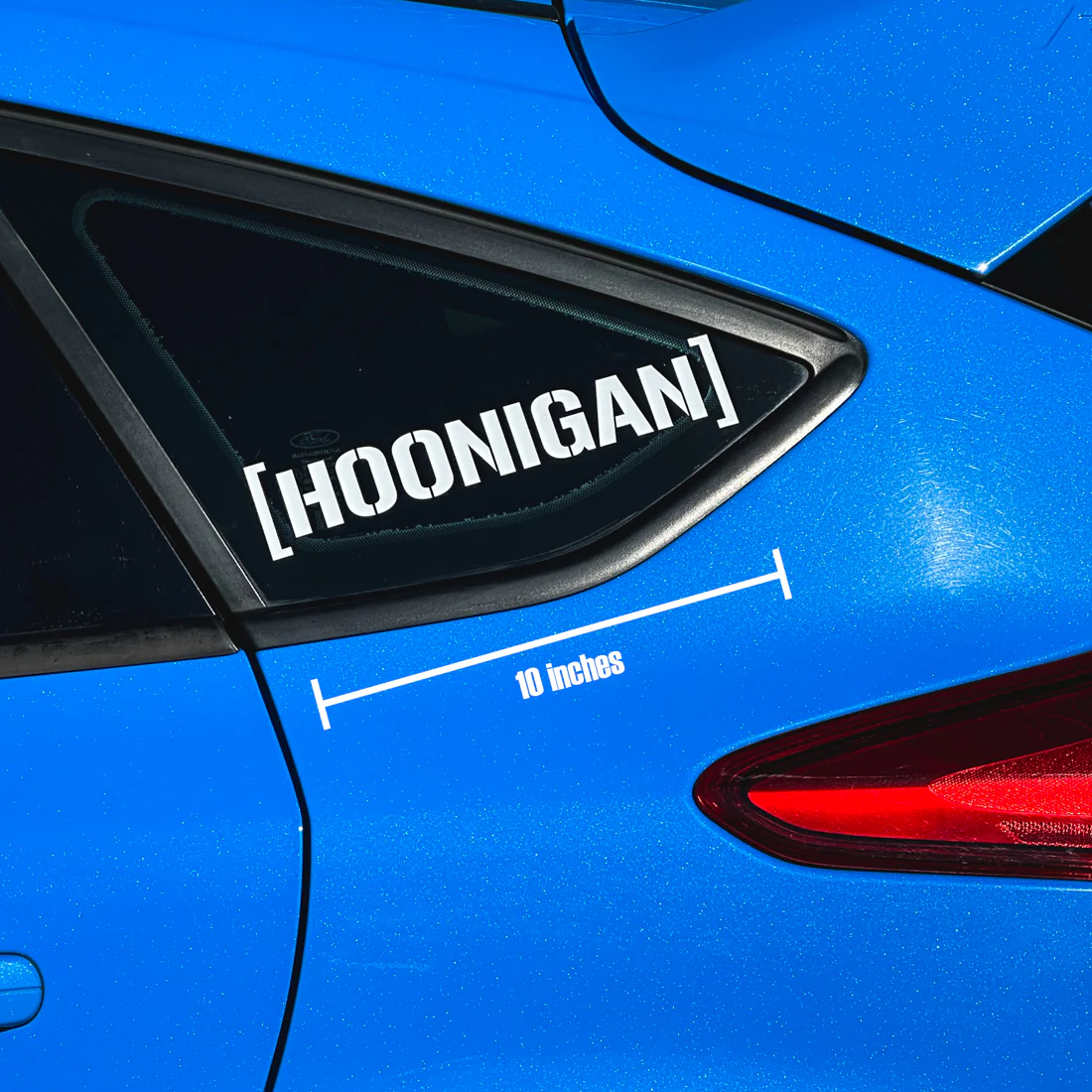 Hoonigan SMALL DIE CUT CENSOR BAR BRACKET LOGO Sticker (10") - Image 3