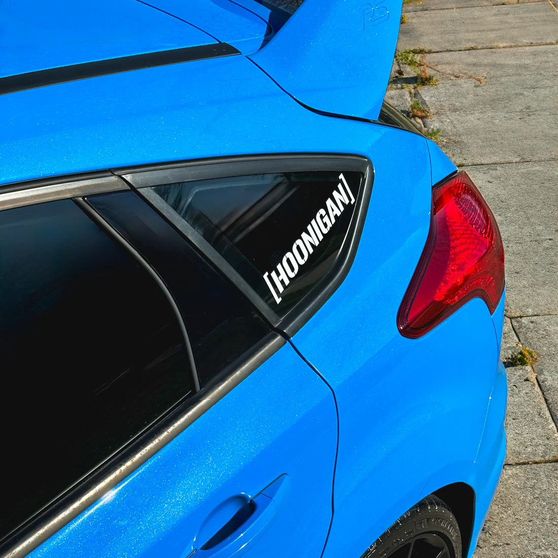 Hoonigan SMALL DIE CUT CENSOR BAR BRACKET LOGO Sticker (10") - Image 4