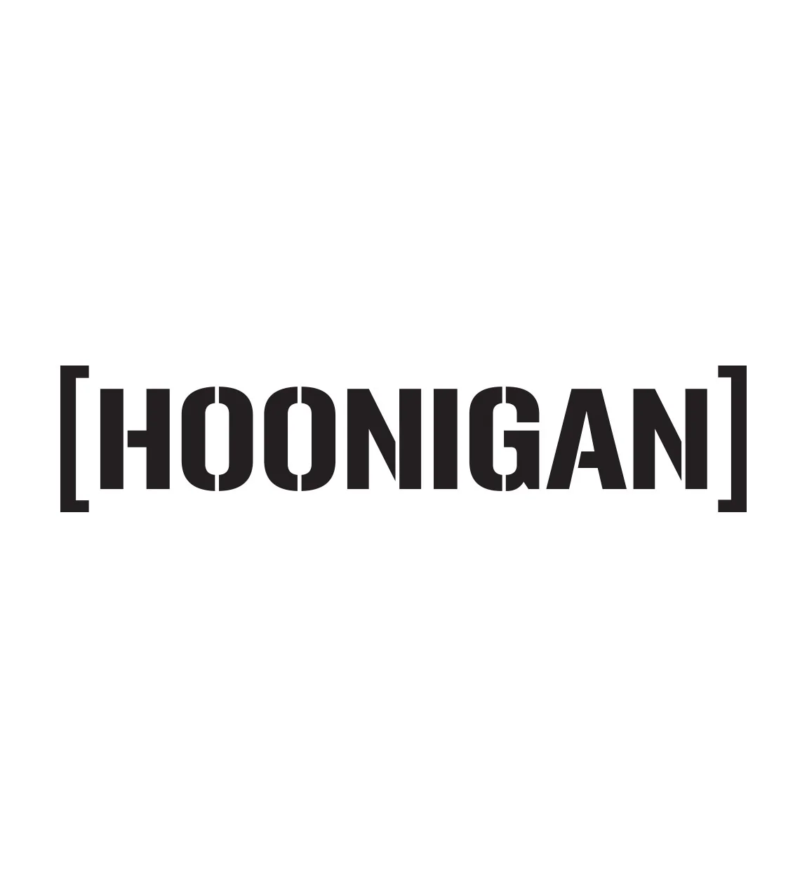 Hoonigan SMALL DIE CUT CENSOR BAR BRACKET LOGO Sticker (10") - Image 7
