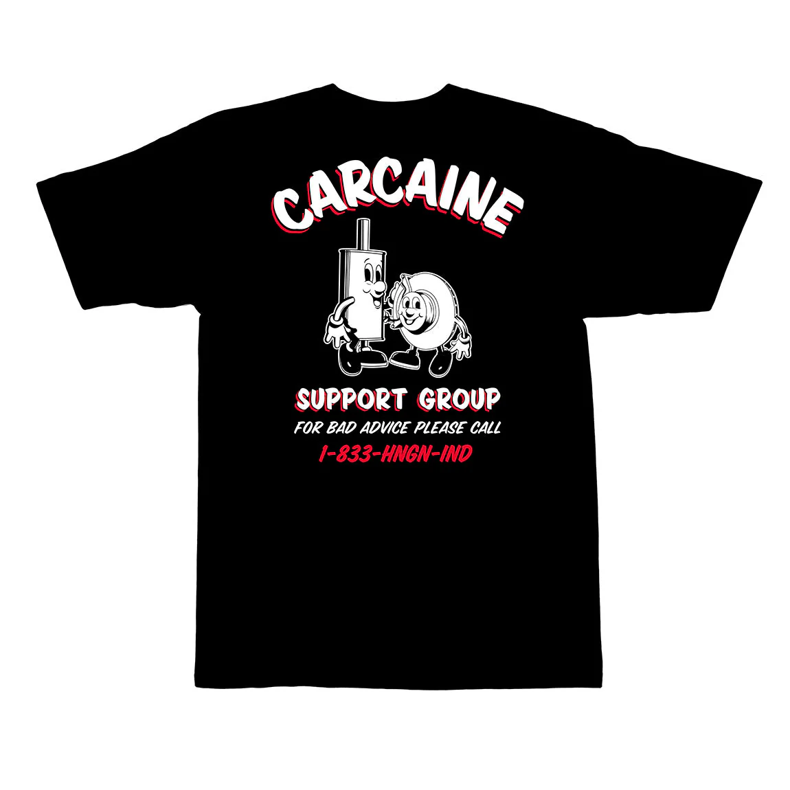 Hoonigan CARCAINE SUPPORT GROUP Short Sleeve T-Shirt - Image 4